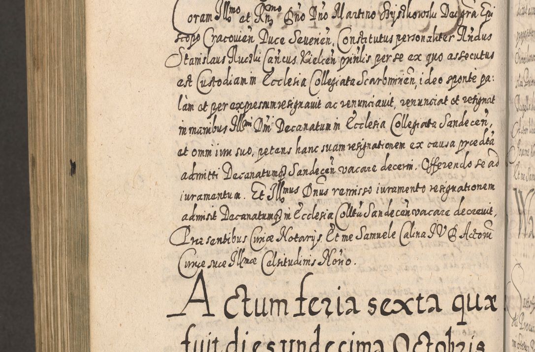 Zdjęcie nr 1569 dla obiektu archiwalnego: Acta actorum, causarum spiritualium, civilium, criminalium, obligationum, cessionum, decimarum, testamentorum R. D. Martini Szyszkowski, episcopi Cracoviensis, ducis Severiensis in annis 1617 - 1619. Tomus primus.
