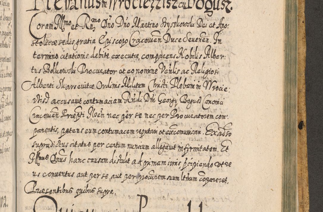 Zdjęcie nr 1552 dla obiektu archiwalnego: Acta actorum, causarum spiritualium, civilium, criminalium, obligationum, cessionum, decimarum, testamentorum R. D. Martini Szyszkowski, episcopi Cracoviensis, ducis Severiensis in annis 1617 - 1619. Tomus primus.