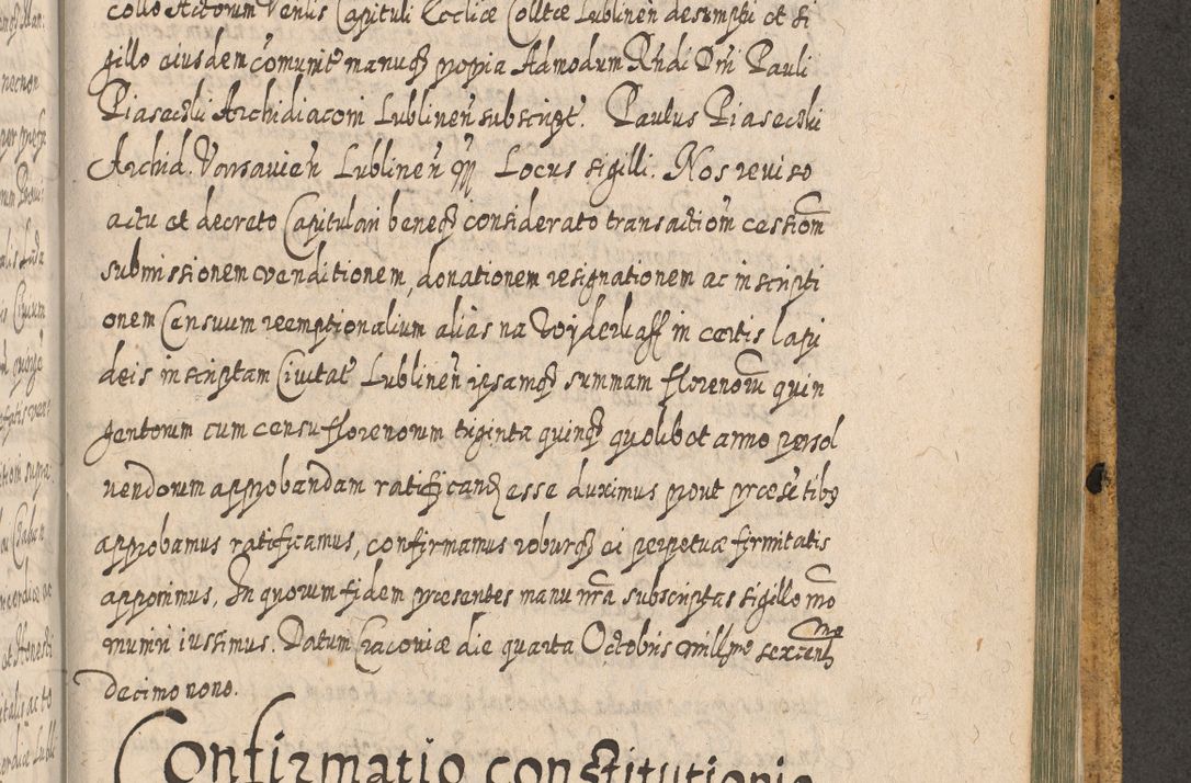 Zdjęcie nr 1546 dla obiektu archiwalnego: Acta actorum, causarum spiritualium, civilium, criminalium, obligationum, cessionum, decimarum, testamentorum R. D. Martini Szyszkowski, episcopi Cracoviensis, ducis Severiensis in annis 1617 - 1619. Tomus primus.
