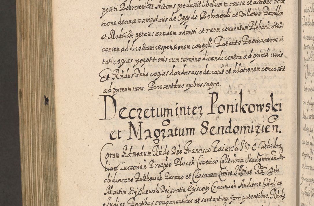 Zdjęcie nr 1535 dla obiektu archiwalnego: Acta actorum, causarum spiritualium, civilium, criminalium, obligationum, cessionum, decimarum, testamentorum R. D. Martini Szyszkowski, episcopi Cracoviensis, ducis Severiensis in annis 1617 - 1619. Tomus primus.