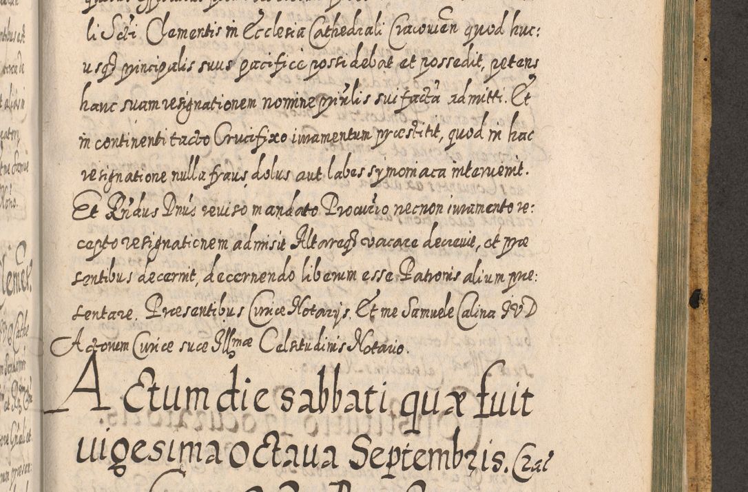 Zdjęcie nr 1528 dla obiektu archiwalnego: Acta actorum, causarum spiritualium, civilium, criminalium, obligationum, cessionum, decimarum, testamentorum R. D. Martini Szyszkowski, episcopi Cracoviensis, ducis Severiensis in annis 1617 - 1619. Tomus primus.