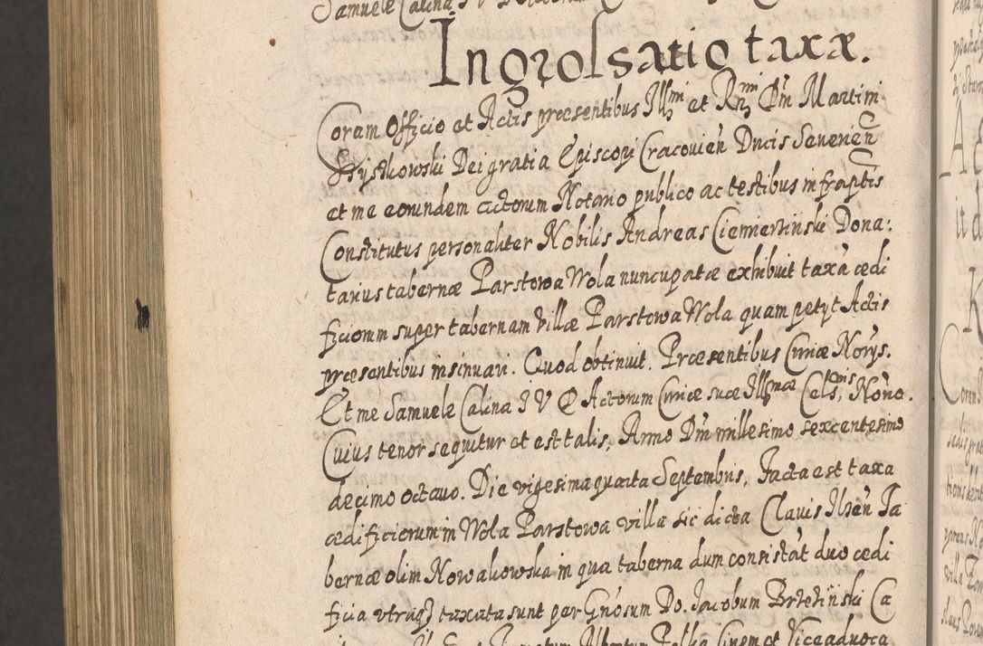 Zdjęcie nr 1517 dla obiektu archiwalnego: Acta actorum, causarum spiritualium, civilium, criminalium, obligationum, cessionum, decimarum, testamentorum R. D. Martini Szyszkowski, episcopi Cracoviensis, ducis Severiensis in annis 1617 - 1619. Tomus primus.