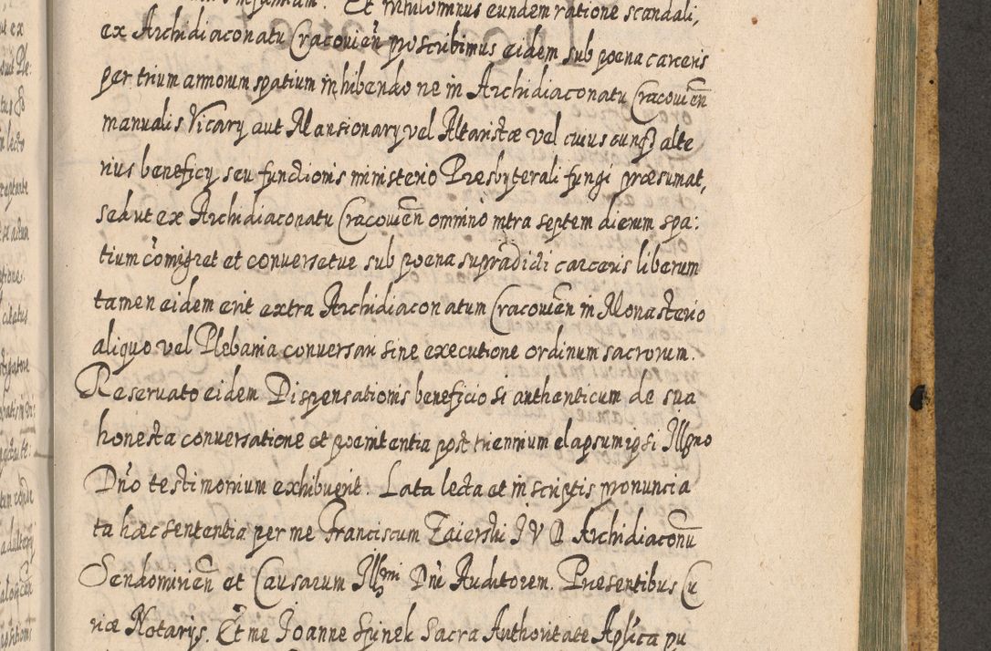 Zdjęcie nr 1516 dla obiektu archiwalnego: Acta actorum, causarum spiritualium, civilium, criminalium, obligationum, cessionum, decimarum, testamentorum R. D. Martini Szyszkowski, episcopi Cracoviensis, ducis Severiensis in annis 1617 - 1619. Tomus primus.