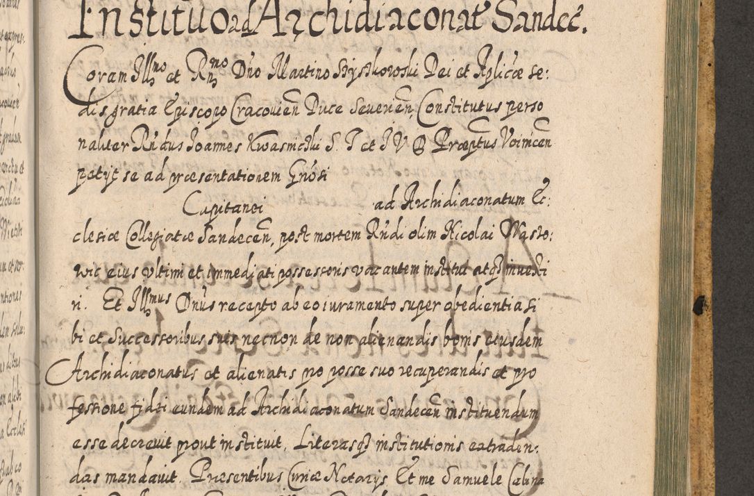Zdjęcie nr 1510 dla obiektu archiwalnego: Acta actorum, causarum spiritualium, civilium, criminalium, obligationum, cessionum, decimarum, testamentorum R. D. Martini Szyszkowski, episcopi Cracoviensis, ducis Severiensis in annis 1617 - 1619. Tomus primus.