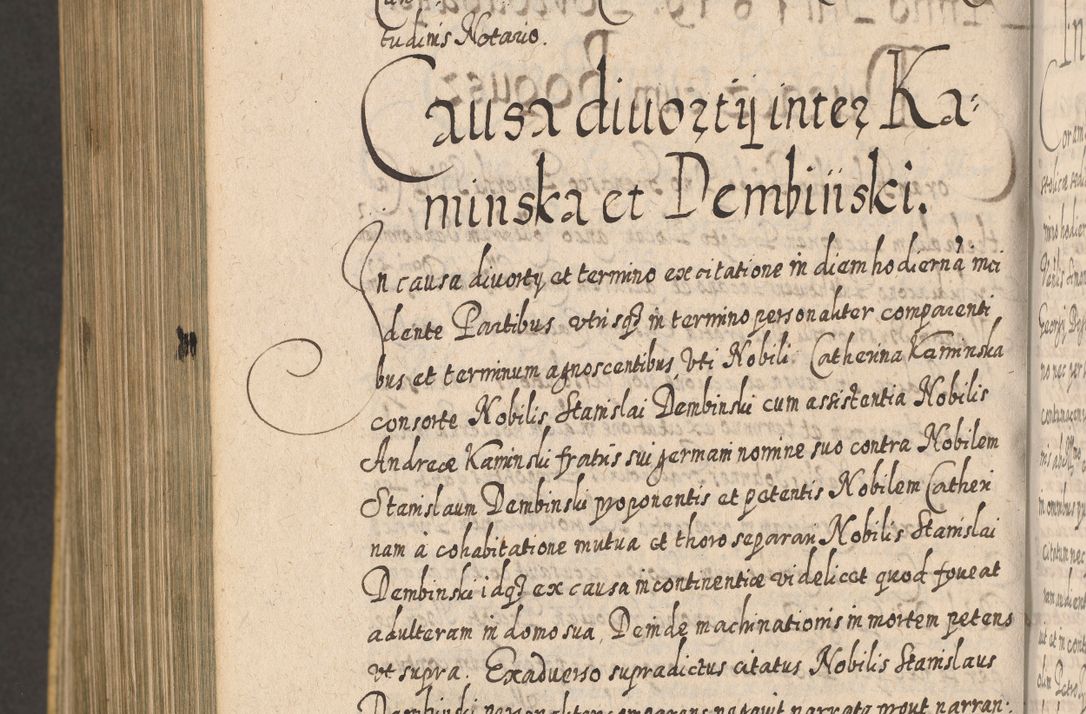 Zdjęcie nr 1499 dla obiektu archiwalnego: Acta actorum, causarum spiritualium, civilium, criminalium, obligationum, cessionum, decimarum, testamentorum R. D. Martini Szyszkowski, episcopi Cracoviensis, ducis Severiensis in annis 1617 - 1619. Tomus primus.