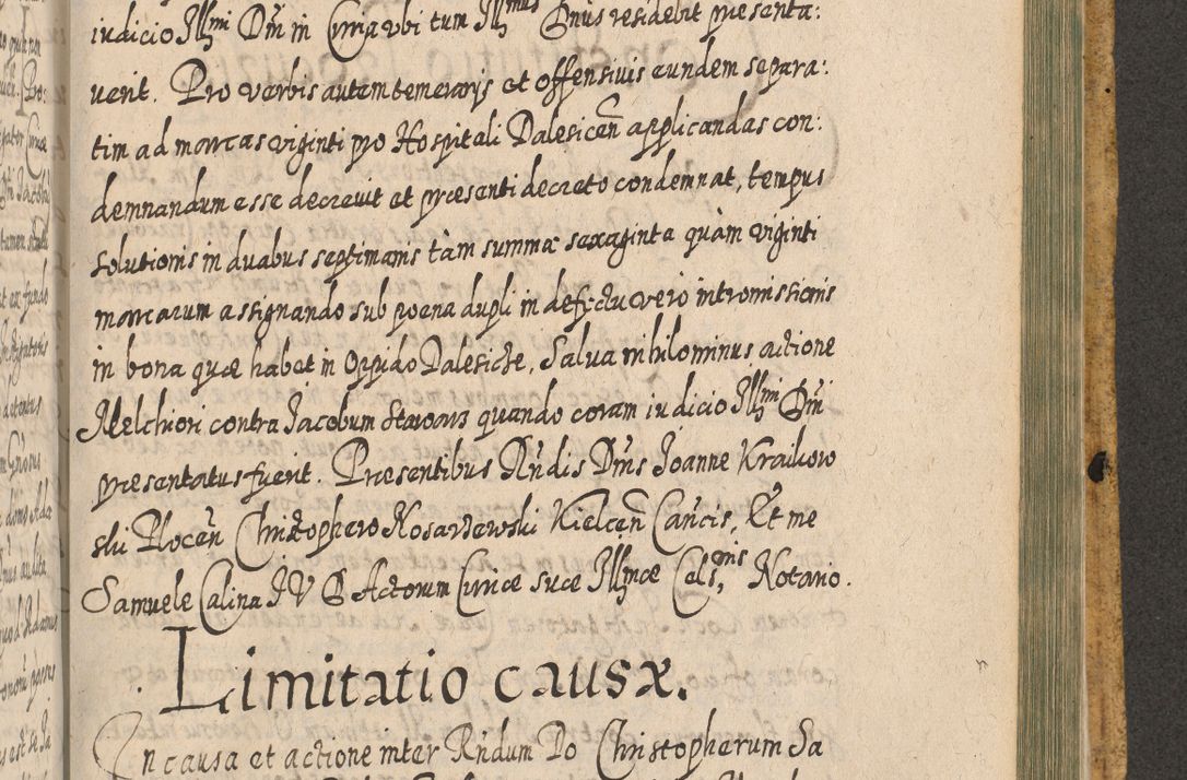 Zdjęcie nr 1496 dla obiektu archiwalnego: Acta actorum, causarum spiritualium, civilium, criminalium, obligationum, cessionum, decimarum, testamentorum R. D. Martini Szyszkowski, episcopi Cracoviensis, ducis Severiensis in annis 1617 - 1619. Tomus primus.