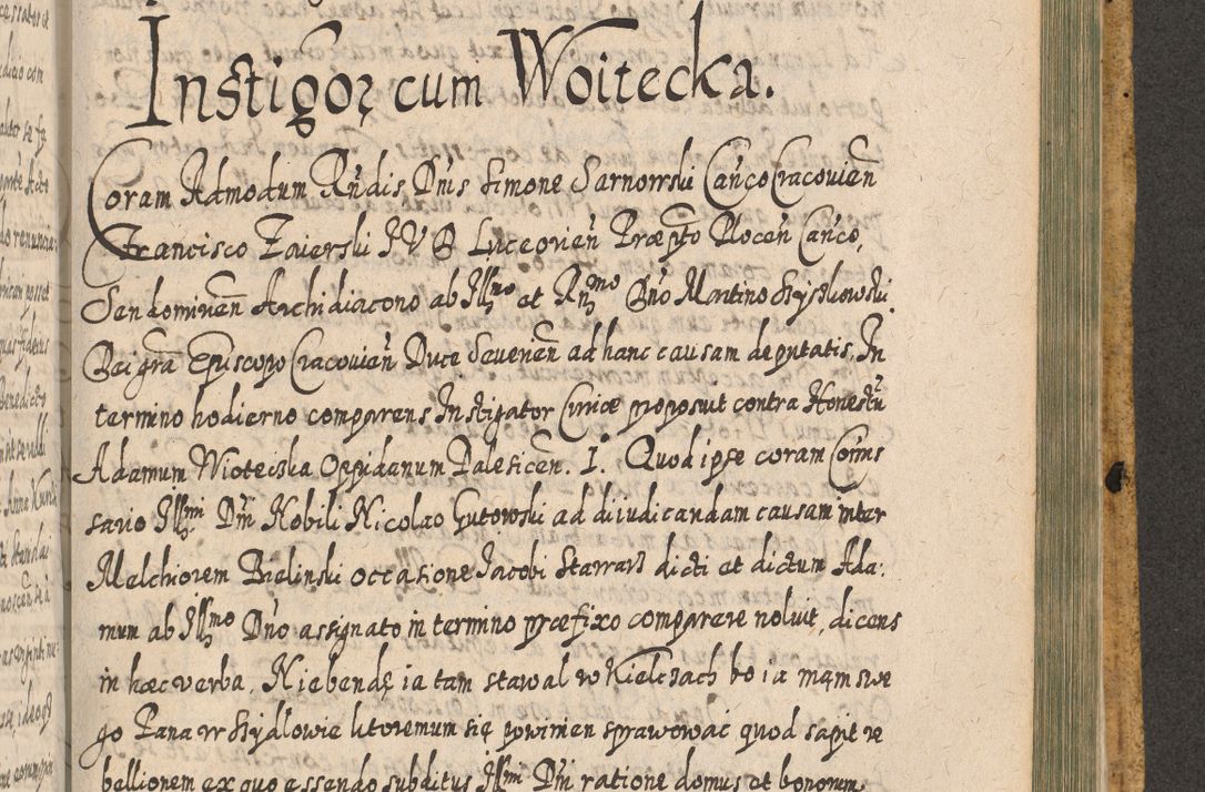 Zdjęcie nr 1494 dla obiektu archiwalnego: Acta actorum, causarum spiritualium, civilium, criminalium, obligationum, cessionum, decimarum, testamentorum R. D. Martini Szyszkowski, episcopi Cracoviensis, ducis Severiensis in annis 1617 - 1619. Tomus primus.