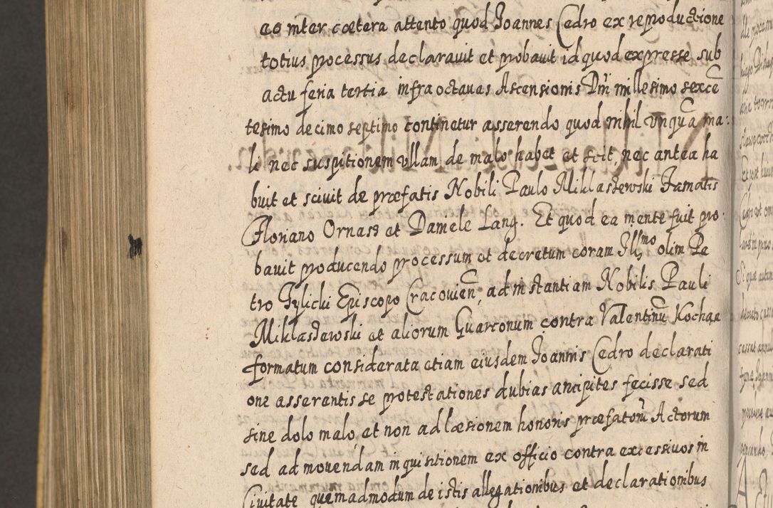Zdjęcie nr 1487 dla obiektu archiwalnego: Acta actorum, causarum spiritualium, civilium, criminalium, obligationum, cessionum, decimarum, testamentorum R. D. Martini Szyszkowski, episcopi Cracoviensis, ducis Severiensis in annis 1617 - 1619. Tomus primus.
