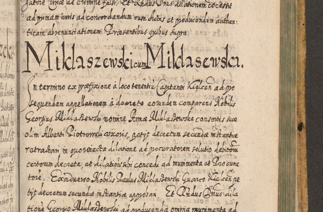 Zdjęcie nr 1486 dla obiektu archiwalnego: Acta actorum, causarum spiritualium, civilium, criminalium, obligationum, cessionum, decimarum, testamentorum R. D. Martini Szyszkowski, episcopi Cracoviensis, ducis Severiensis in annis 1617 - 1619. Tomus primus.