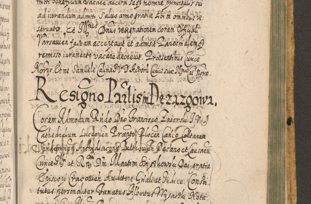 Zdjęcie nr 1464 dla obiektu archiwalnego: Acta actorum, causarum spiritualium, civilium, criminalium, obligationum, cessionum, decimarum, testamentorum R. D. Martini Szyszkowski, episcopi Cracoviensis, ducis Severiensis in annis 1617 - 1619. Tomus primus.