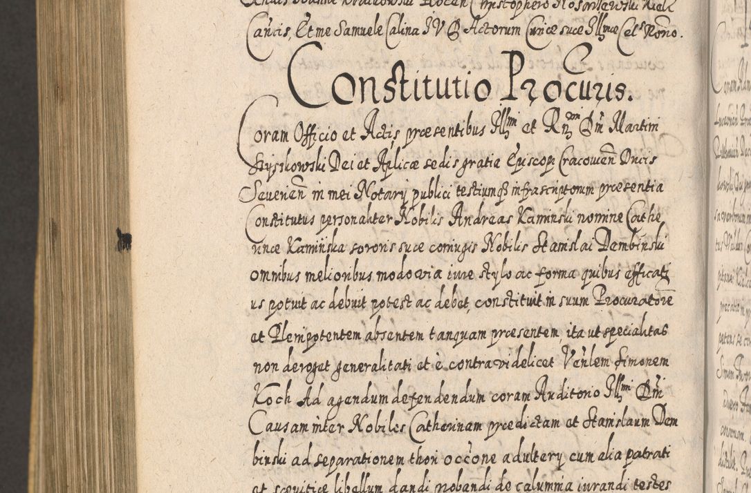 Zdjęcie nr 1457 dla obiektu archiwalnego: Acta actorum, causarum spiritualium, civilium, criminalium, obligationum, cessionum, decimarum, testamentorum R. D. Martini Szyszkowski, episcopi Cracoviensis, ducis Severiensis in annis 1617 - 1619. Tomus primus.