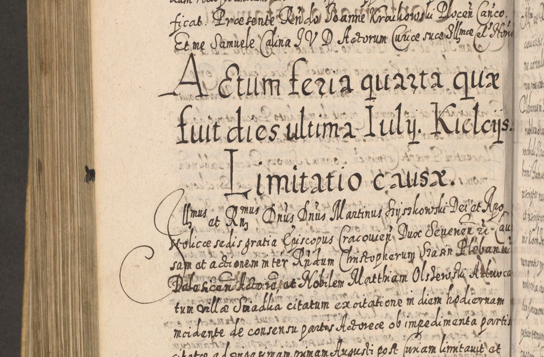 Zdjęcie nr 1455 dla obiektu archiwalnego: Acta actorum, causarum spiritualium, civilium, criminalium, obligationum, cessionum, decimarum, testamentorum R. D. Martini Szyszkowski, episcopi Cracoviensis, ducis Severiensis in annis 1617 - 1619. Tomus primus.