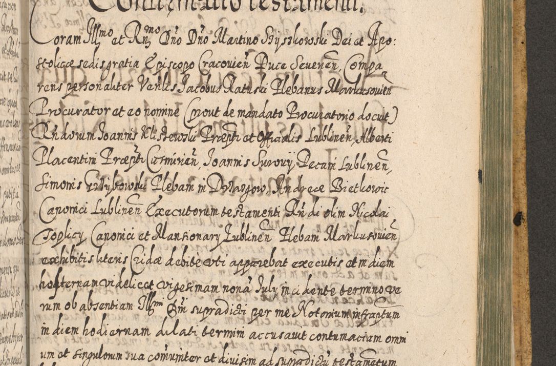 Zdjęcie nr 1454 dla obiektu archiwalnego: Acta actorum, causarum spiritualium, civilium, criminalium, obligationum, cessionum, decimarum, testamentorum R. D. Martini Szyszkowski, episcopi Cracoviensis, ducis Severiensis in annis 1617 - 1619. Tomus primus.