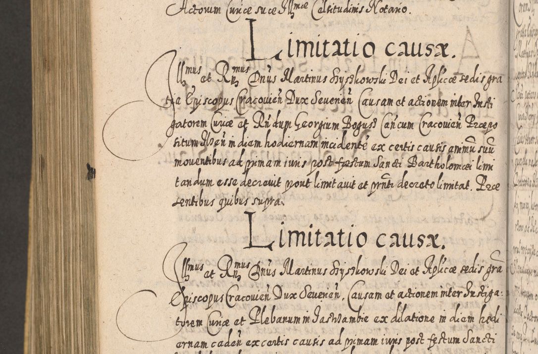 Zdjęcie nr 1445 dla obiektu archiwalnego: Acta actorum, causarum spiritualium, civilium, criminalium, obligationum, cessionum, decimarum, testamentorum R. D. Martini Szyszkowski, episcopi Cracoviensis, ducis Severiensis in annis 1617 - 1619. Tomus primus.