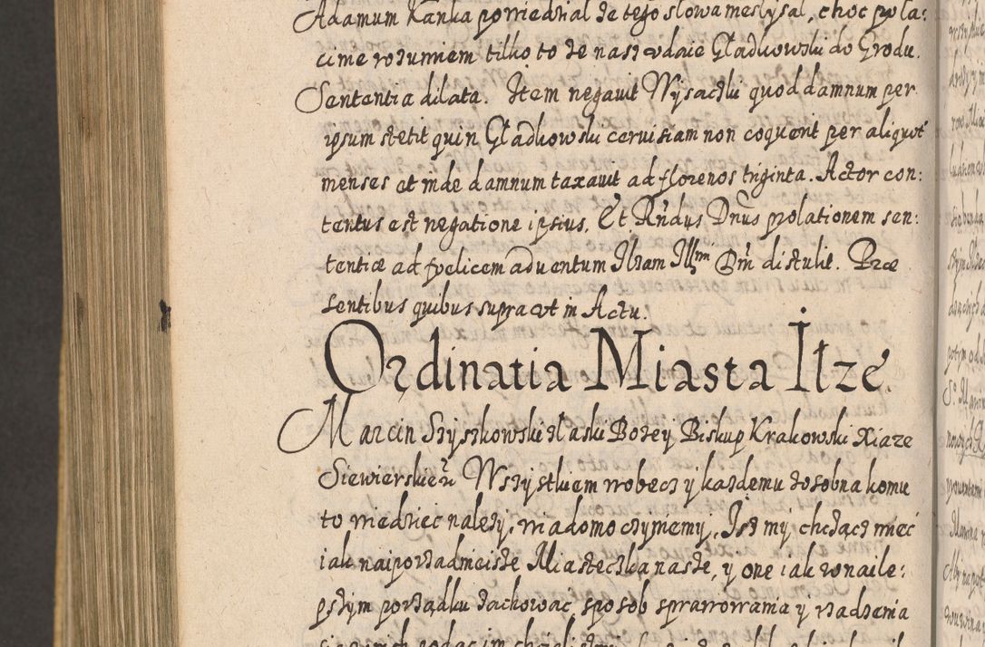 Zdjęcie nr 1435 dla obiektu archiwalnego: Acta actorum, causarum spiritualium, civilium, criminalium, obligationum, cessionum, decimarum, testamentorum R. D. Martini Szyszkowski, episcopi Cracoviensis, ducis Severiensis in annis 1617 - 1619. Tomus primus.