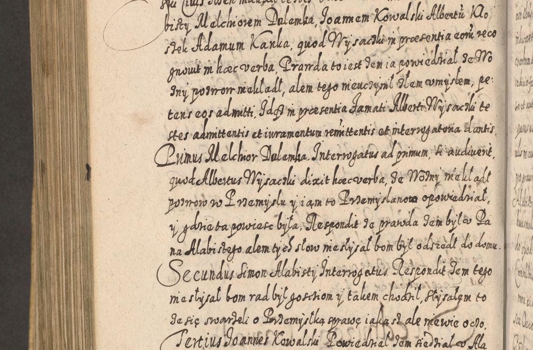 Zdjęcie nr 1433 dla obiektu archiwalnego: Acta actorum, causarum spiritualium, civilium, criminalium, obligationum, cessionum, decimarum, testamentorum R. D. Martini Szyszkowski, episcopi Cracoviensis, ducis Severiensis in annis 1617 - 1619. Tomus primus.