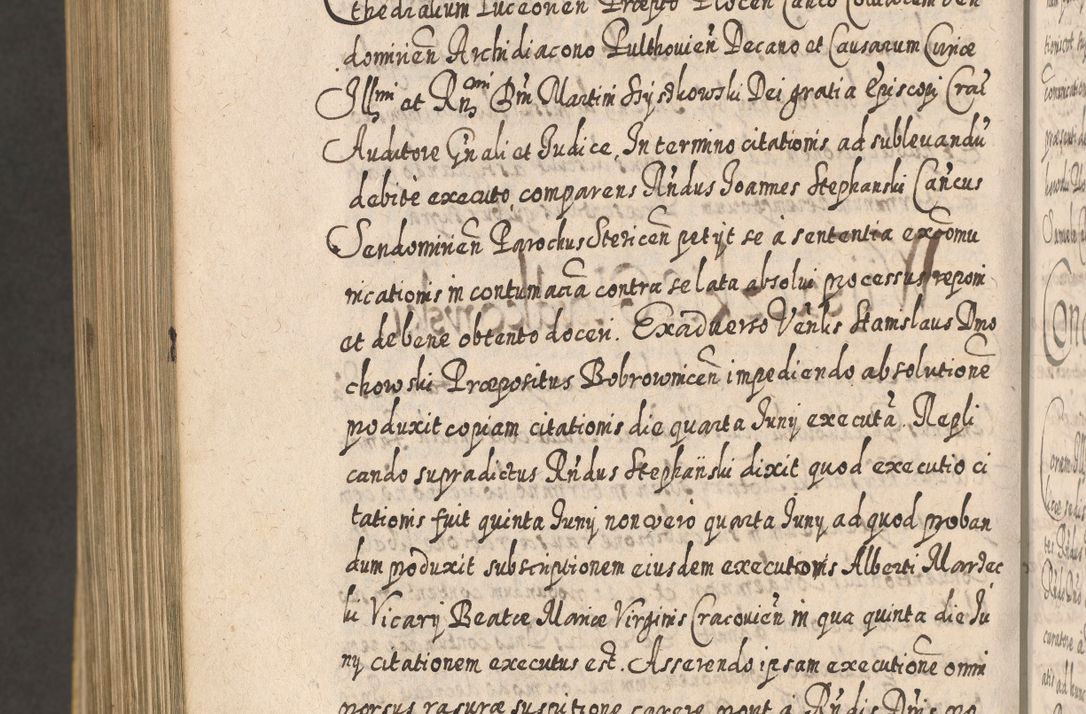 Zdjęcie nr 1425 dla obiektu archiwalnego: Acta actorum, causarum spiritualium, civilium, criminalium, obligationum, cessionum, decimarum, testamentorum R. D. Martini Szyszkowski, episcopi Cracoviensis, ducis Severiensis in annis 1617 - 1619. Tomus primus.