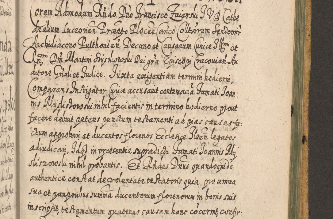 Zdjęcie nr 1422 dla obiektu archiwalnego: Acta actorum, causarum spiritualium, civilium, criminalium, obligationum, cessionum, decimarum, testamentorum R. D. Martini Szyszkowski, episcopi Cracoviensis, ducis Severiensis in annis 1617 - 1619. Tomus primus.
