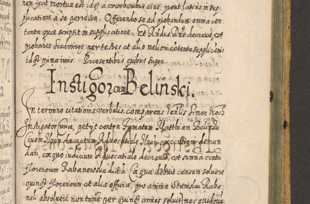 Zdjęcie nr 1414 dla obiektu archiwalnego: Acta actorum, causarum spiritualium, civilium, criminalium, obligationum, cessionum, decimarum, testamentorum R. D. Martini Szyszkowski, episcopi Cracoviensis, ducis Severiensis in annis 1617 - 1619. Tomus primus.