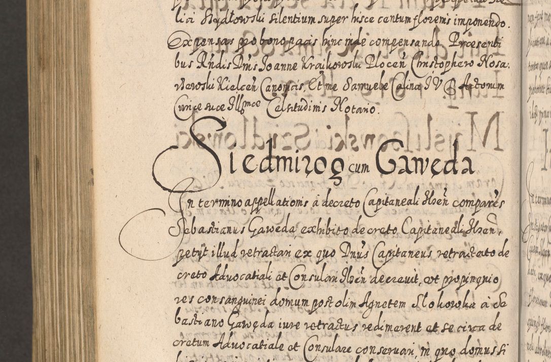 Zdjęcie nr 1413 dla obiektu archiwalnego: Acta actorum, causarum spiritualium, civilium, criminalium, obligationum, cessionum, decimarum, testamentorum R. D. Martini Szyszkowski, episcopi Cracoviensis, ducis Severiensis in annis 1617 - 1619. Tomus primus.
