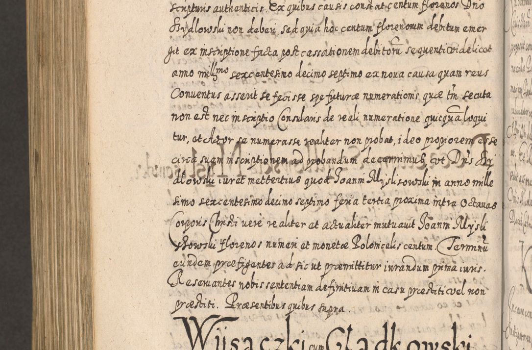 Zdjęcie nr 1409 dla obiektu archiwalnego: Acta actorum, causarum spiritualium, civilium, criminalium, obligationum, cessionum, decimarum, testamentorum R. D. Martini Szyszkowski, episcopi Cracoviensis, ducis Severiensis in annis 1617 - 1619. Tomus primus.