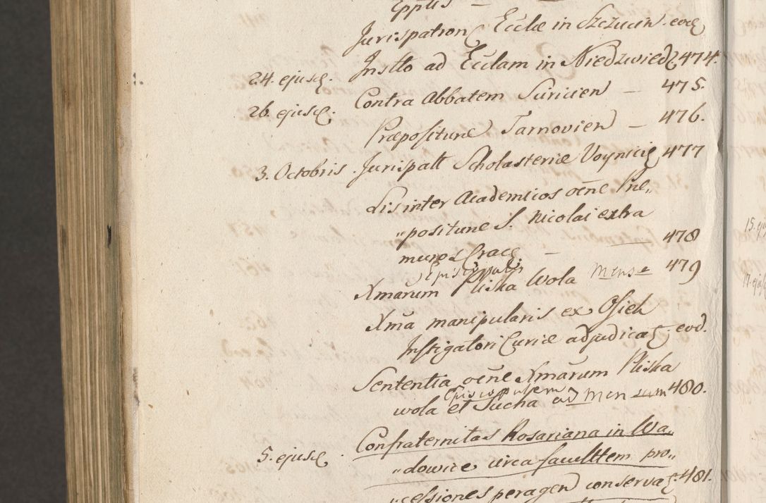Zdjęcie nr 1747 dla obiektu archiwalnego: Acta actorum, causarum spiritualium, civilium, criminalium, obligationum, cessionum, decimarum, testamentorum R. D. Martini Szyszkowski, episcopi Cracoviensis, ducis Severiensis in annis 1617 - 1619. Tomus primus.