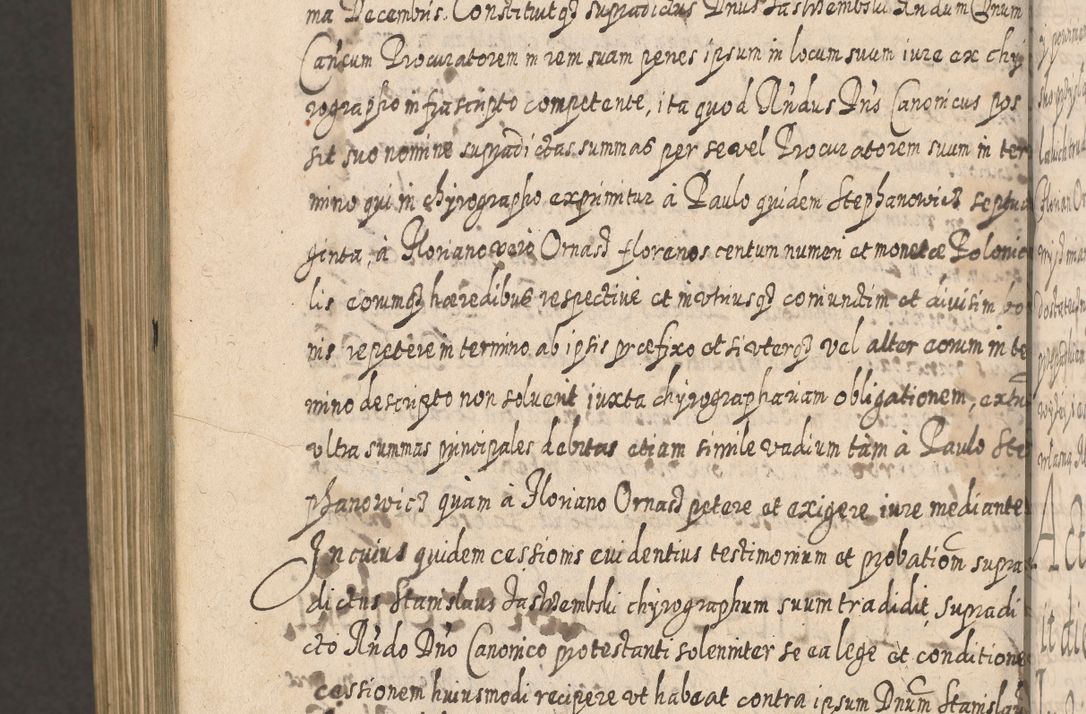Zdjęcie nr 1723 dla obiektu archiwalnego: Acta actorum, causarum spiritualium, civilium, criminalium, obligationum, cessionum, decimarum, testamentorum R. D. Martini Szyszkowski, episcopi Cracoviensis, ducis Severiensis in annis 1617 - 1619. Tomus primus.