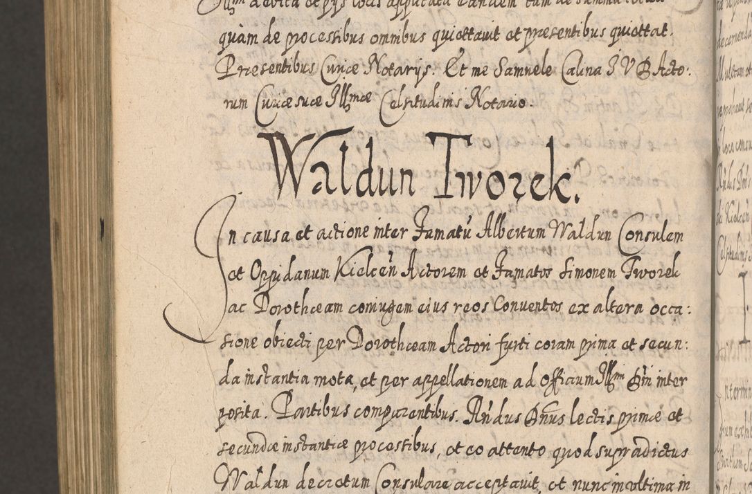 Zdjęcie nr 1719 dla obiektu archiwalnego: Acta actorum, causarum spiritualium, civilium, criminalium, obligationum, cessionum, decimarum, testamentorum R. D. Martini Szyszkowski, episcopi Cracoviensis, ducis Severiensis in annis 1617 - 1619. Tomus primus.