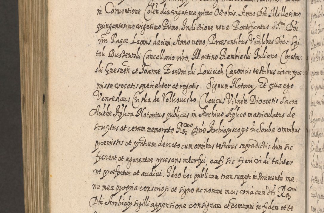 Zdjęcie nr 1693 dla obiektu archiwalnego: Acta actorum, causarum spiritualium, civilium, criminalium, obligationum, cessionum, decimarum, testamentorum R. D. Martini Szyszkowski, episcopi Cracoviensis, ducis Severiensis in annis 1617 - 1619. Tomus primus.