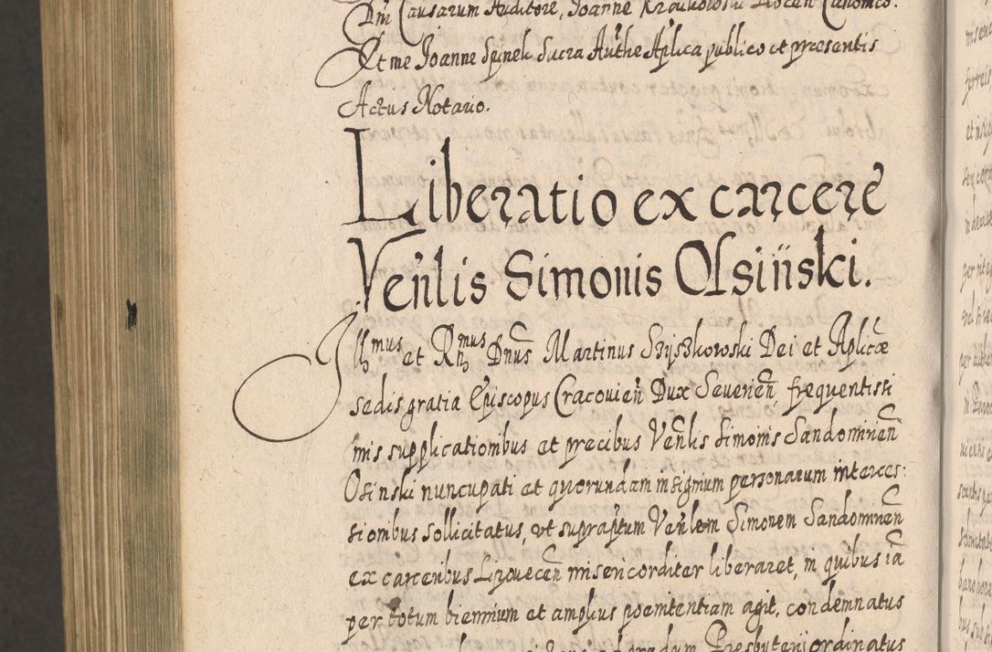 Zdjęcie nr 1663 dla obiektu archiwalnego: Acta actorum, causarum spiritualium, civilium, criminalium, obligationum, cessionum, decimarum, testamentorum R. D. Martini Szyszkowski, episcopi Cracoviensis, ducis Severiensis in annis 1617 - 1619. Tomus primus.