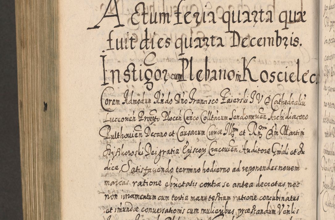 Zdjęcie nr 1649 dla obiektu archiwalnego: Acta actorum, causarum spiritualium, civilium, criminalium, obligationum, cessionum, decimarum, testamentorum R. D. Martini Szyszkowski, episcopi Cracoviensis, ducis Severiensis in annis 1617 - 1619. Tomus primus.
