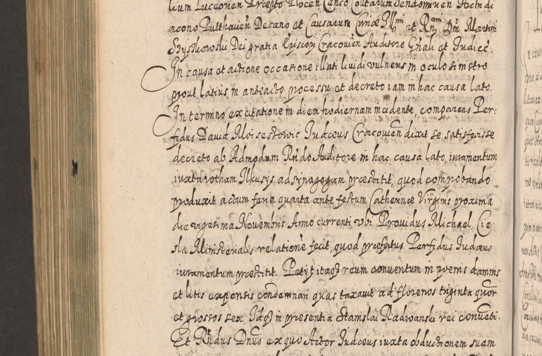 Zdjęcie nr 1639 dla obiektu archiwalnego: Acta actorum, causarum spiritualium, civilium, criminalium, obligationum, cessionum, decimarum, testamentorum R. D. Martini Szyszkowski, episcopi Cracoviensis, ducis Severiensis in annis 1617 - 1619. Tomus primus.