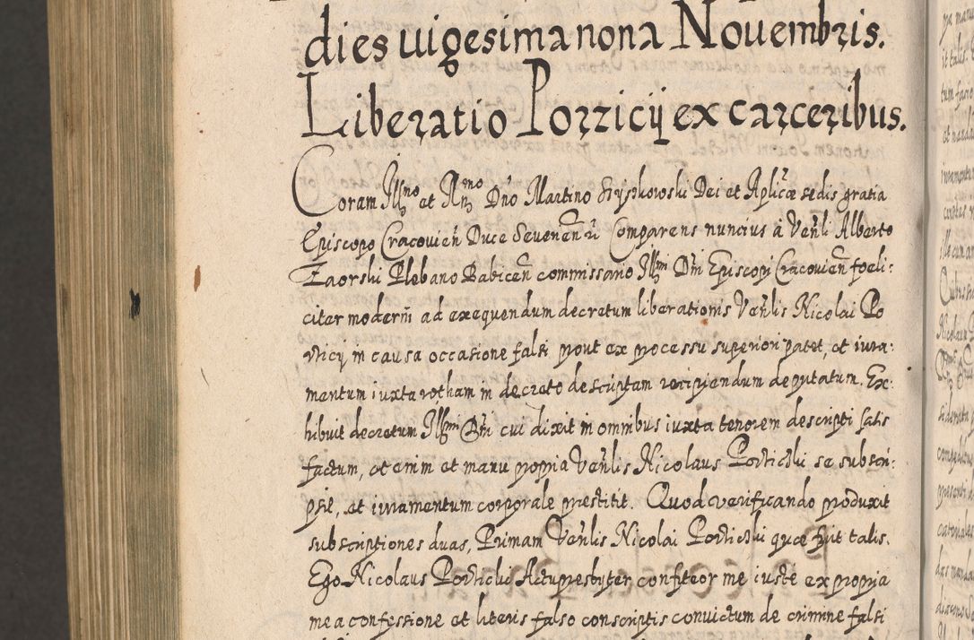 Zdjęcie nr 1637 dla obiektu archiwalnego: Acta actorum, causarum spiritualium, civilium, criminalium, obligationum, cessionum, decimarum, testamentorum R. D. Martini Szyszkowski, episcopi Cracoviensis, ducis Severiensis in annis 1617 - 1619. Tomus primus.