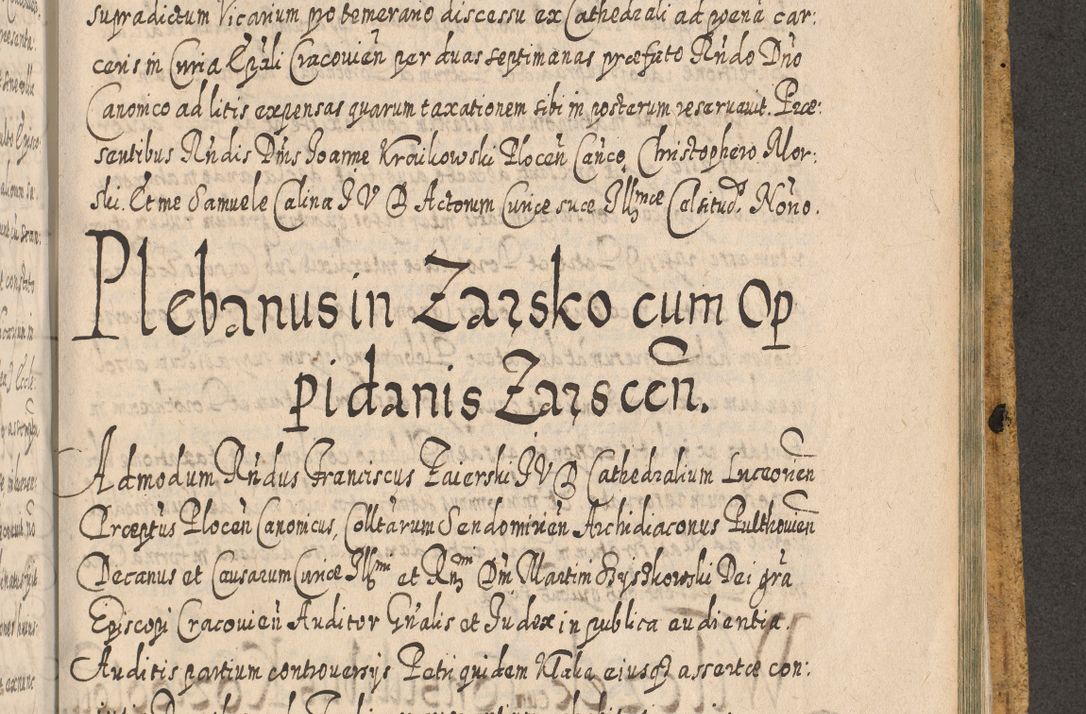 Zdjęcie nr 1634 dla obiektu archiwalnego: Acta actorum, causarum spiritualium, civilium, criminalium, obligationum, cessionum, decimarum, testamentorum R. D. Martini Szyszkowski, episcopi Cracoviensis, ducis Severiensis in annis 1617 - 1619. Tomus primus.