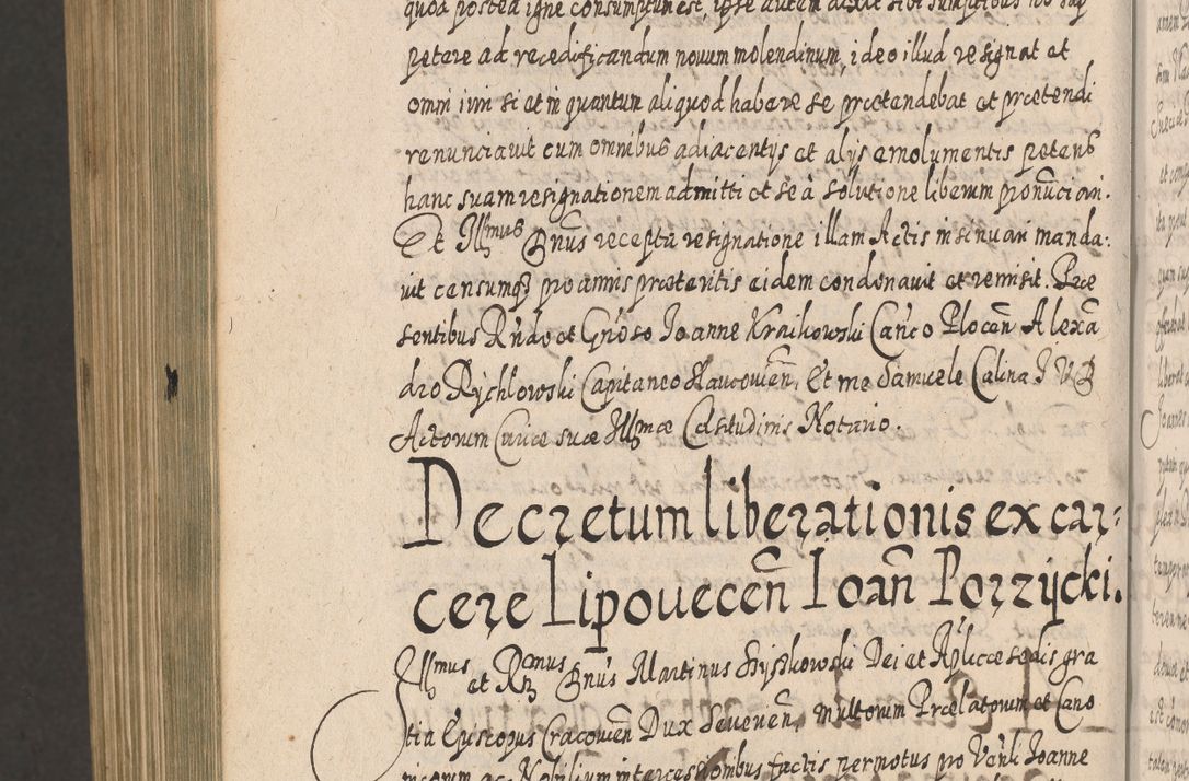 Zdjęcie nr 1623 dla obiektu archiwalnego: Acta actorum, causarum spiritualium, civilium, criminalium, obligationum, cessionum, decimarum, testamentorum R. D. Martini Szyszkowski, episcopi Cracoviensis, ducis Severiensis in annis 1617 - 1619. Tomus primus.