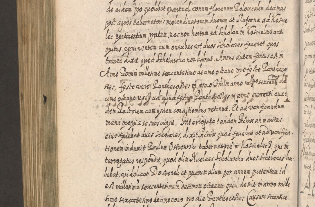 Zdjęcie nr 1621 dla obiektu archiwalnego: Acta actorum, causarum spiritualium, civilium, criminalium, obligationum, cessionum, decimarum, testamentorum R. D. Martini Szyszkowski, episcopi Cracoviensis, ducis Severiensis in annis 1617 - 1619. Tomus primus.
