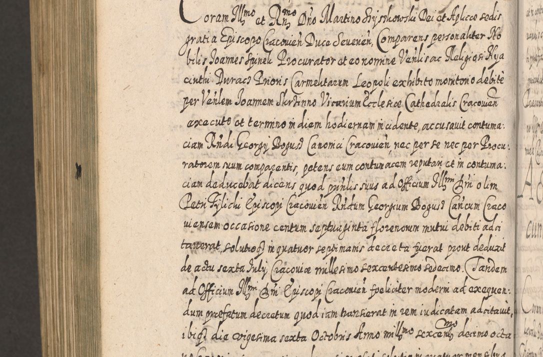 Zdjęcie nr 1617 dla obiektu archiwalnego: Acta actorum, causarum spiritualium, civilium, criminalium, obligationum, cessionum, decimarum, testamentorum R. D. Martini Szyszkowski, episcopi Cracoviensis, ducis Severiensis in annis 1617 - 1619. Tomus primus.