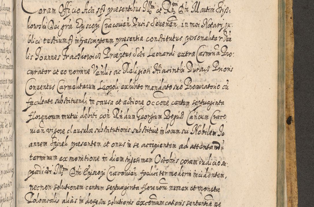 Zdjęcie nr 1616 dla obiektu archiwalnego: Acta actorum, causarum spiritualium, civilium, criminalium, obligationum, cessionum, decimarum, testamentorum R. D. Martini Szyszkowski, episcopi Cracoviensis, ducis Severiensis in annis 1617 - 1619. Tomus primus.