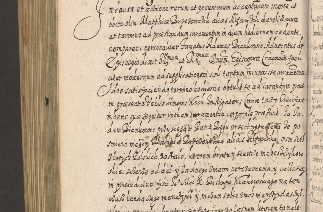 Zdjęcie nr 1615 dla obiektu archiwalnego: Acta actorum, causarum spiritualium, civilium, criminalium, obligationum, cessionum, decimarum, testamentorum R. D. Martini Szyszkowski, episcopi Cracoviensis, ducis Severiensis in annis 1617 - 1619. Tomus primus.