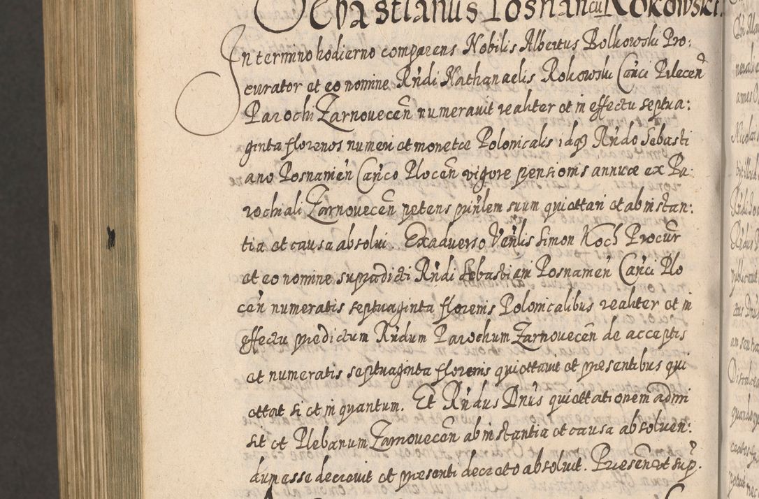Zdjęcie nr 1611 dla obiektu archiwalnego: Acta actorum, causarum spiritualium, civilium, criminalium, obligationum, cessionum, decimarum, testamentorum R. D. Martini Szyszkowski, episcopi Cracoviensis, ducis Severiensis in annis 1617 - 1619. Tomus primus.