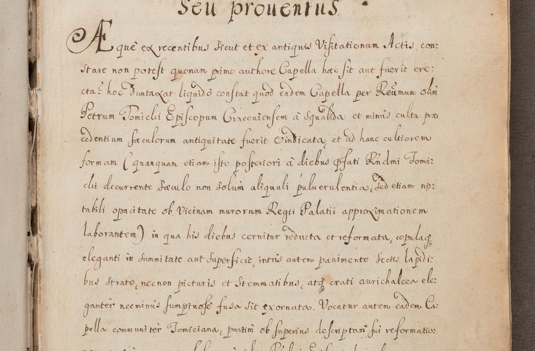 Zdjęcie nr 243 dla obiektu archiwalnego: In Nomine Domini Amen. ACTA VISITATIONIS. Externa sub Anno 1670 in Mense Julio incepta et in Augusto ac aliis Sequentibus eiusdem Anni mensibus per olim Illustrissimum ac Reverendissimum Dominum Andream Trzebicki Episcopum Cracoviensem in Cathedrali Ecclesia peractae, et successive per omnia et singula eiusdem Ecclesiae Sacella seu Capellas continuata atque ad hoc secundum volumen redacta et partim ob pestem Cracoviensem quadriennio grassantem partim ob alia legalia impedimenta quominus eadem Visitatio executa fuerit retardatae Demum morte praefati Illustrissimi et Reverendissimi Andreae Episcopi in Anno 1679 interveniente eadem Acta uti tam posthuma sub felici regimine Illustrissimi et Reverendissimi Domini Joannis Małachowski immediate in eundem Episcopatum succedentes ad effectum et finem executoris Authe. ordinaria in Anno 1682 sunt et fuerunt publicata, atque ideo illis omnibus et singulis quibus interest intimata.  VISITATIO Altarium Ecclesiae Cathedralis Cracoviensis infraspecificatorum circa translationem suorum ministeriorum et unionem Altaribus marmoreis ad quatuor columnas Ecclesiae sitis Anno Domini 1760 Die 17 Mensis Martij peracta. Perillustris Reverendissimus Dominus Hyacinthus Łopacki Canonicus Cathedralis et Archipresbyter Infulatus Cracoviensis Decanus Sandomiriensis a Celsissimo Illustrissimo Reverendissimo Domino Cajetano Ignatio Sołtyk Dei et Apostolicae Sedis Gratia Episcopo Cracoviensi Duce Severiae ad infrascripta delegatus per instrumentum tenoris sequentis ...