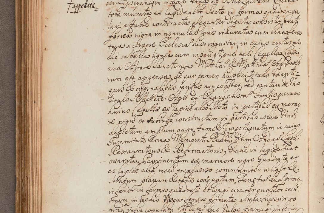 Zdjęcie nr 163 dla obiektu archiwalnego: In Nomine Domini Amen. ACTA VISITATIONIS. Externa sub Anno 1670 in Mense Julio incepta et in Augusto ac aliis Sequentibus eiusdem Anni mensibus per olim Illustrissimum ac Reverendissimum Dominum Andream Trzebicki Episcopum Cracoviensem in Cathedrali Ecclesia peractae, et successive per omnia et singula eiusdem Ecclesiae Sacella seu Capellas continuata atque ad hoc secundum volumen redacta et partim ob pestem Cracoviensem quadriennio grassantem partim ob alia legalia impedimenta quominus eadem Visitatio executa fuerit retardatae Demum morte praefati Illustrissimi et Reverendissimi Andreae Episcopi in Anno 1679 interveniente eadem Acta uti tam posthuma sub felici regimine Illustrissimi et Reverendissimi Domini Joannis Małachowski immediate in eundem Episcopatum succedentes ad effectum et finem executoris Authe. ordinaria in Anno 1682 sunt et fuerunt publicata, atque ideo illis omnibus et singulis quibus interest intimata.  VISITATIO Altarium Ecclesiae Cathedralis Cracoviensis infraspecificatorum circa translationem suorum ministeriorum et unionem Altaribus marmoreis ad quatuor columnas Ecclesiae sitis Anno Domini 1760 Die 17 Mensis Martij peracta. Perillustris Reverendissimus Dominus Hyacinthus Łopacki Canonicus Cathedralis et Archipresbyter Infulatus Cracoviensis Decanus Sandomiriensis a Celsissimo Illustrissimo Reverendissimo Domino Cajetano Ignatio Sołtyk Dei et Apostolicae Sedis Gratia Episcopo Cracoviensi Duce Severiae ad infrascripta delegatus per instrumentum tenoris sequentis ...