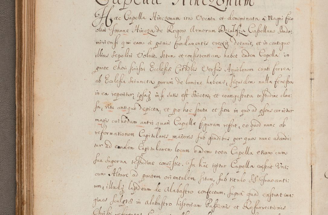 Zdjęcie nr 124 dla obiektu archiwalnego: In Nomine Domini Amen. ACTA VISITATIONIS. Externa sub Anno 1670 in Mense Julio incepta et in Augusto ac aliis Sequentibus eiusdem Anni mensibus per olim Illustrissimum ac Reverendissimum Dominum Andream Trzebicki Episcopum Cracoviensem in Cathedrali Ecclesia peractae, et successive per omnia et singula eiusdem Ecclesiae Sacella seu Capellas continuata atque ad hoc secundum volumen redacta et partim ob pestem Cracoviensem quadriennio grassantem partim ob alia legalia impedimenta quominus eadem Visitatio executa fuerit retardatae Demum morte praefati Illustrissimi et Reverendissimi Andreae Episcopi in Anno 1679 interveniente eadem Acta uti tam posthuma sub felici regimine Illustrissimi et Reverendissimi Domini Joannis Małachowski immediate in eundem Episcopatum succedentes ad effectum et finem executoris Authe. ordinaria in Anno 1682 sunt et fuerunt publicata, atque ideo illis omnibus et singulis quibus interest intimata.  VISITATIO Altarium Ecclesiae Cathedralis Cracoviensis infraspecificatorum circa translationem suorum ministeriorum et unionem Altaribus marmoreis ad quatuor columnas Ecclesiae sitis Anno Domini 1760 Die 17 Mensis Martij peracta. Perillustris Reverendissimus Dominus Hyacinthus Łopacki Canonicus Cathedralis et Archipresbyter Infulatus Cracoviensis Decanus Sandomiriensis a Celsissimo Illustrissimo Reverendissimo Domino Cajetano Ignatio Sołtyk Dei et Apostolicae Sedis Gratia Episcopo Cracoviensi Duce Severiae ad infrascripta delegatus per instrumentum tenoris sequentis ...