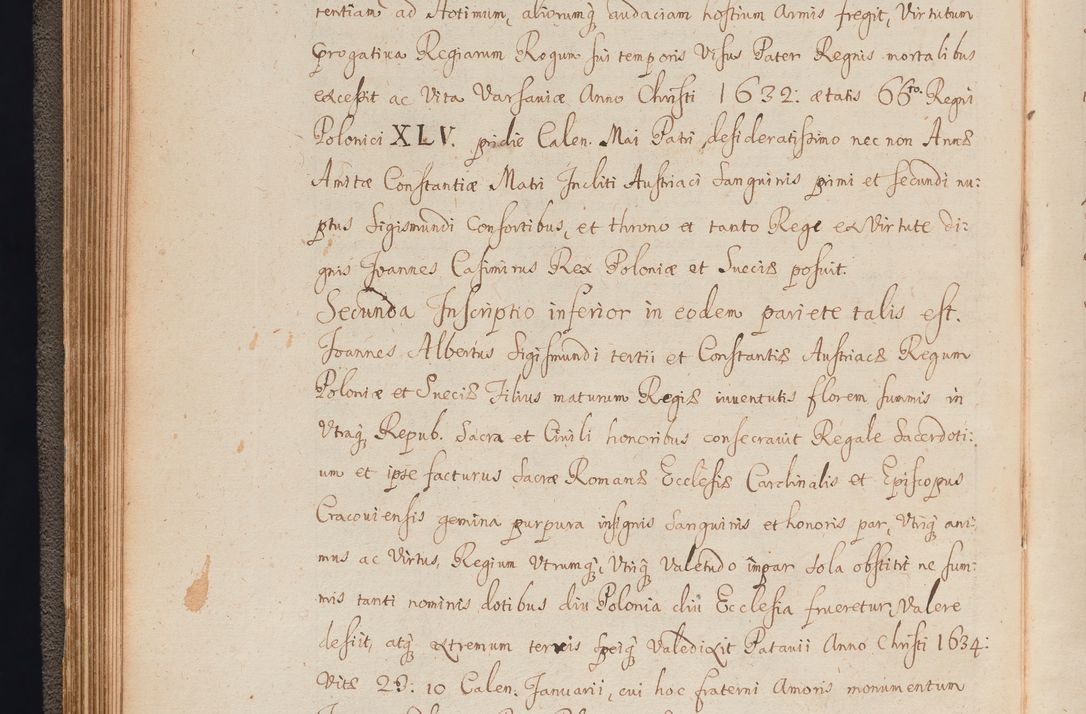 Zdjęcie nr 80 dla obiektu archiwalnego: In Nomine Domini Amen. ACTA VISITATIONIS. Externa sub Anno 1670 in Mense Julio incepta et in Augusto ac aliis Sequentibus eiusdem Anni mensibus per olim Illustrissimum ac Reverendissimum Dominum Andream Trzebicki Episcopum Cracoviensem in Cathedrali Ecclesia peractae, et successive per omnia et singula eiusdem Ecclesiae Sacella seu Capellas continuata atque ad hoc secundum volumen redacta et partim ob pestem Cracoviensem quadriennio grassantem partim ob alia legalia impedimenta quominus eadem Visitatio executa fuerit retardatae Demum morte praefati Illustrissimi et Reverendissimi Andreae Episcopi in Anno 1679 interveniente eadem Acta uti tam posthuma sub felici regimine Illustrissimi et Reverendissimi Domini Joannis Małachowski immediate in eundem Episcopatum succedentes ad effectum et finem executoris Authe. ordinaria in Anno 1682 sunt et fuerunt publicata, atque ideo illis omnibus et singulis quibus interest intimata.  VISITATIO Altarium Ecclesiae Cathedralis Cracoviensis infraspecificatorum circa translationem suorum ministeriorum et unionem Altaribus marmoreis ad quatuor columnas Ecclesiae sitis Anno Domini 1760 Die 17 Mensis Martij peracta. Perillustris Reverendissimus Dominus Hyacinthus Łopacki Canonicus Cathedralis et Archipresbyter Infulatus Cracoviensis Decanus Sandomiriensis a Celsissimo Illustrissimo Reverendissimo Domino Cajetano Ignatio Sołtyk Dei et Apostolicae Sedis Gratia Episcopo Cracoviensi Duce Severiae ad infrascripta delegatus per instrumentum tenoris sequentis ...