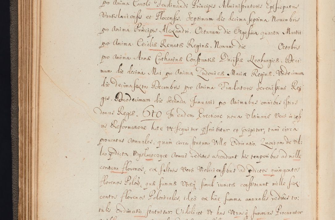 Zdjęcie nr 68 dla obiektu archiwalnego: In Nomine Domini Amen. ACTA VISITATIONIS. Externa sub Anno 1670 in Mense Julio incepta et in Augusto ac aliis Sequentibus eiusdem Anni mensibus per olim Illustrissimum ac Reverendissimum Dominum Andream Trzebicki Episcopum Cracoviensem in Cathedrali Ecclesia peractae, et successive per omnia et singula eiusdem Ecclesiae Sacella seu Capellas continuata atque ad hoc secundum volumen redacta et partim ob pestem Cracoviensem quadriennio grassantem partim ob alia legalia impedimenta quominus eadem Visitatio executa fuerit retardatae Demum morte praefati Illustrissimi et Reverendissimi Andreae Episcopi in Anno 1679 interveniente eadem Acta uti tam posthuma sub felici regimine Illustrissimi et Reverendissimi Domini Joannis Małachowski immediate in eundem Episcopatum succedentes ad effectum et finem executoris Authe. ordinaria in Anno 1682 sunt et fuerunt publicata, atque ideo illis omnibus et singulis quibus interest intimata.  VISITATIO Altarium Ecclesiae Cathedralis Cracoviensis infraspecificatorum circa translationem suorum ministeriorum et unionem Altaribus marmoreis ad quatuor columnas Ecclesiae sitis Anno Domini 1760 Die 17 Mensis Martij peracta. Perillustris Reverendissimus Dominus Hyacinthus Łopacki Canonicus Cathedralis et Archipresbyter Infulatus Cracoviensis Decanus Sandomiriensis a Celsissimo Illustrissimo Reverendissimo Domino Cajetano Ignatio Sołtyk Dei et Apostolicae Sedis Gratia Episcopo Cracoviensi Duce Severiae ad infrascripta delegatus per instrumentum tenoris sequentis ...