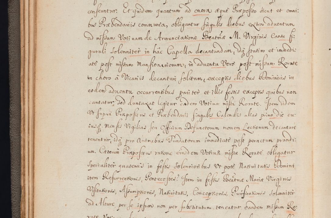Zdjęcie nr 46 dla obiektu archiwalnego: In Nomine Domini Amen. ACTA VISITATIONIS. Externa sub Anno 1670 in Mense Julio incepta et in Augusto ac aliis Sequentibus eiusdem Anni mensibus per olim Illustrissimum ac Reverendissimum Dominum Andream Trzebicki Episcopum Cracoviensem in Cathedrali Ecclesia peractae, et successive per omnia et singula eiusdem Ecclesiae Sacella seu Capellas continuata atque ad hoc secundum volumen redacta et partim ob pestem Cracoviensem quadriennio grassantem partim ob alia legalia impedimenta quominus eadem Visitatio executa fuerit retardatae Demum morte praefati Illustrissimi et Reverendissimi Andreae Episcopi in Anno 1679 interveniente eadem Acta uti tam posthuma sub felici regimine Illustrissimi et Reverendissimi Domini Joannis Małachowski immediate in eundem Episcopatum succedentes ad effectum et finem executoris Authe. ordinaria in Anno 1682 sunt et fuerunt publicata, atque ideo illis omnibus et singulis quibus interest intimata.  VISITATIO Altarium Ecclesiae Cathedralis Cracoviensis infraspecificatorum circa translationem suorum ministeriorum et unionem Altaribus marmoreis ad quatuor columnas Ecclesiae sitis Anno Domini 1760 Die 17 Mensis Martij peracta. Perillustris Reverendissimus Dominus Hyacinthus Łopacki Canonicus Cathedralis et Archipresbyter Infulatus Cracoviensis Decanus Sandomiriensis a Celsissimo Illustrissimo Reverendissimo Domino Cajetano Ignatio Sołtyk Dei et Apostolicae Sedis Gratia Episcopo Cracoviensi Duce Severiae ad infrascripta delegatus per instrumentum tenoris sequentis ...