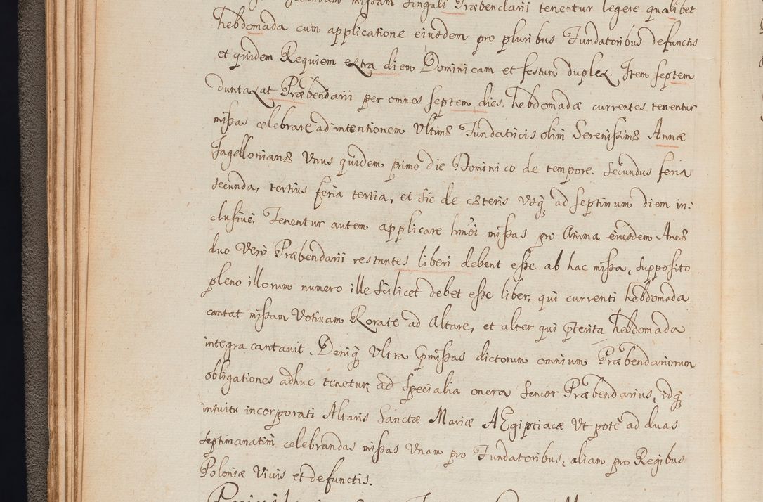 Zdjęcie nr 47 dla obiektu archiwalnego: In Nomine Domini Amen. ACTA VISITATIONIS. Externa sub Anno 1670 in Mense Julio incepta et in Augusto ac aliis Sequentibus eiusdem Anni mensibus per olim Illustrissimum ac Reverendissimum Dominum Andream Trzebicki Episcopum Cracoviensem in Cathedrali Ecclesia peractae, et successive per omnia et singula eiusdem Ecclesiae Sacella seu Capellas continuata atque ad hoc secundum volumen redacta et partim ob pestem Cracoviensem quadriennio grassantem partim ob alia legalia impedimenta quominus eadem Visitatio executa fuerit retardatae Demum morte praefati Illustrissimi et Reverendissimi Andreae Episcopi in Anno 1679 interveniente eadem Acta uti tam posthuma sub felici regimine Illustrissimi et Reverendissimi Domini Joannis Małachowski immediate in eundem Episcopatum succedentes ad effectum et finem executoris Authe. ordinaria in Anno 1682 sunt et fuerunt publicata, atque ideo illis omnibus et singulis quibus interest intimata.  VISITATIO Altarium Ecclesiae Cathedralis Cracoviensis infraspecificatorum circa translationem suorum ministeriorum et unionem Altaribus marmoreis ad quatuor columnas Ecclesiae sitis Anno Domini 1760 Die 17 Mensis Martij peracta. Perillustris Reverendissimus Dominus Hyacinthus Łopacki Canonicus Cathedralis et Archipresbyter Infulatus Cracoviensis Decanus Sandomiriensis a Celsissimo Illustrissimo Reverendissimo Domino Cajetano Ignatio Sołtyk Dei et Apostolicae Sedis Gratia Episcopo Cracoviensi Duce Severiae ad infrascripta delegatus per instrumentum tenoris sequentis ...