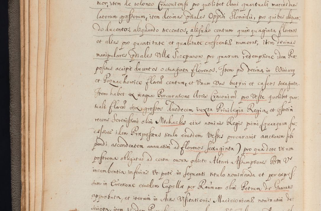 Zdjęcie nr 43 dla obiektu archiwalnego: In Nomine Domini Amen. ACTA VISITATIONIS. Externa sub Anno 1670 in Mense Julio incepta et in Augusto ac aliis Sequentibus eiusdem Anni mensibus per olim Illustrissimum ac Reverendissimum Dominum Andream Trzebicki Episcopum Cracoviensem in Cathedrali Ecclesia peractae, et successive per omnia et singula eiusdem Ecclesiae Sacella seu Capellas continuata atque ad hoc secundum volumen redacta et partim ob pestem Cracoviensem quadriennio grassantem partim ob alia legalia impedimenta quominus eadem Visitatio executa fuerit retardatae Demum morte praefati Illustrissimi et Reverendissimi Andreae Episcopi in Anno 1679 interveniente eadem Acta uti tam posthuma sub felici regimine Illustrissimi et Reverendissimi Domini Joannis Małachowski immediate in eundem Episcopatum succedentes ad effectum et finem executoris Authe. ordinaria in Anno 1682 sunt et fuerunt publicata, atque ideo illis omnibus et singulis quibus interest intimata.  VISITATIO Altarium Ecclesiae Cathedralis Cracoviensis infraspecificatorum circa translationem suorum ministeriorum et unionem Altaribus marmoreis ad quatuor columnas Ecclesiae sitis Anno Domini 1760 Die 17 Mensis Martij peracta. Perillustris Reverendissimus Dominus Hyacinthus Łopacki Canonicus Cathedralis et Archipresbyter Infulatus Cracoviensis Decanus Sandomiriensis a Celsissimo Illustrissimo Reverendissimo Domino Cajetano Ignatio Sołtyk Dei et Apostolicae Sedis Gratia Episcopo Cracoviensi Duce Severiae ad infrascripta delegatus per instrumentum tenoris sequentis ...