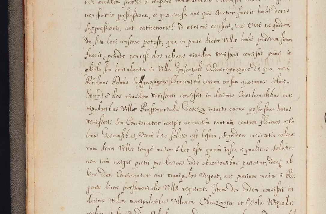 Zdjęcie nr 24 dla obiektu archiwalnego: In Nomine Domini Amen. ACTA VISITATIONIS. Externa sub Anno 1670 in Mense Julio incepta et in Augusto ac aliis Sequentibus eiusdem Anni mensibus per olim Illustrissimum ac Reverendissimum Dominum Andream Trzebicki Episcopum Cracoviensem in Cathedrali Ecclesia peractae, et successive per omnia et singula eiusdem Ecclesiae Sacella seu Capellas continuata atque ad hoc secundum volumen redacta et partim ob pestem Cracoviensem quadriennio grassantem partim ob alia legalia impedimenta quominus eadem Visitatio executa fuerit retardatae Demum morte praefati Illustrissimi et Reverendissimi Andreae Episcopi in Anno 1679 interveniente eadem Acta uti tam posthuma sub felici regimine Illustrissimi et Reverendissimi Domini Joannis Małachowski immediate in eundem Episcopatum succedentes ad effectum et finem executoris Authe. ordinaria in Anno 1682 sunt et fuerunt publicata, atque ideo illis omnibus et singulis quibus interest intimata.  VISITATIO Altarium Ecclesiae Cathedralis Cracoviensis infraspecificatorum circa translationem suorum ministeriorum et unionem Altaribus marmoreis ad quatuor columnas Ecclesiae sitis Anno Domini 1760 Die 17 Mensis Martij peracta. Perillustris Reverendissimus Dominus Hyacinthus Łopacki Canonicus Cathedralis et Archipresbyter Infulatus Cracoviensis Decanus Sandomiriensis a Celsissimo Illustrissimo Reverendissimo Domino Cajetano Ignatio Sołtyk Dei et Apostolicae Sedis Gratia Episcopo Cracoviensi Duce Severiae ad infrascripta delegatus per instrumentum tenoris sequentis ...