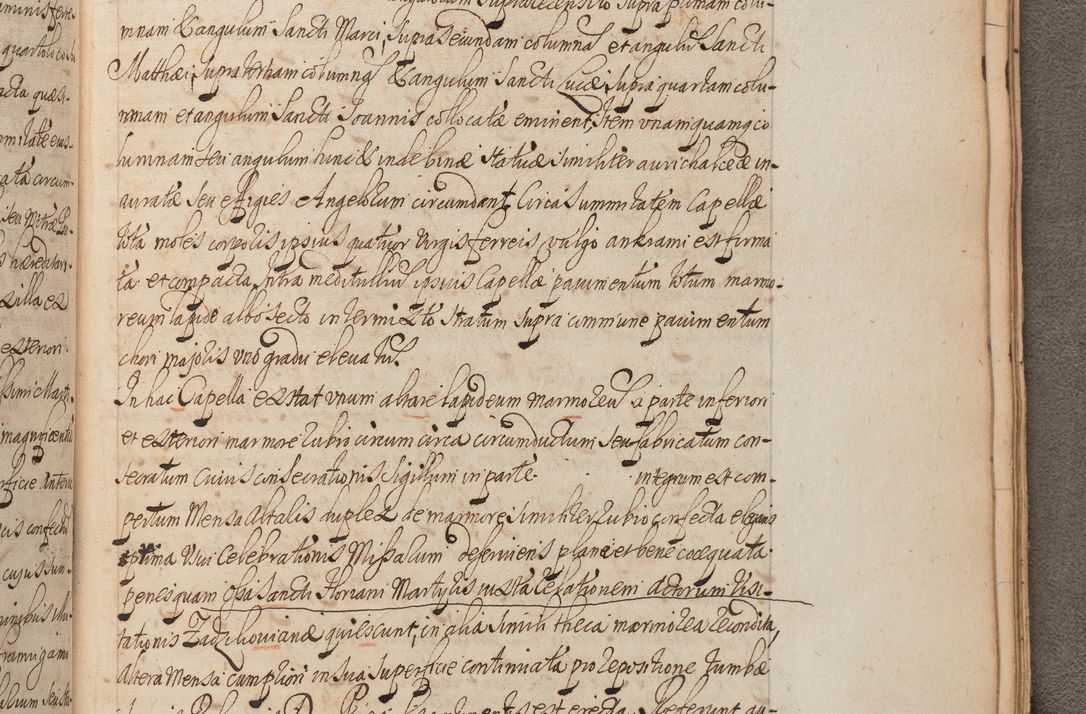 Zdjęcie nr 445 dla obiektu archiwalnego: In Nomine Domini Amen. ACTA VISITATIONIS. Externa sub Anno 1670 in Mense Julio incepta et in Augusto ac aliis Sequentibus eiusdem Anni mensibus per olim Illustrissimum ac Reverendissimum Dominum Andream Trzebicki Episcopum Cracoviensem in Cathedrali Ecclesia peractae, et successive per omnia et singula eiusdem Ecclesiae Sacella seu Capellas continuata atque ad hoc secundum volumen redacta et partim ob pestem Cracoviensem quadriennio grassantem partim ob alia legalia impedimenta quominus eadem Visitatio executa fuerit retardatae Demum morte praefati Illustrissimi et Reverendissimi Andreae Episcopi in Anno 1679 interveniente eadem Acta uti tam posthuma sub felici regimine Illustrissimi et Reverendissimi Domini Joannis Małachowski immediate in eundem Episcopatum succedentes ad effectum et finem executoris Authe. ordinaria in Anno 1682 sunt et fuerunt publicata, atque ideo illis omnibus et singulis quibus interest intimata.  VISITATIO Altarium Ecclesiae Cathedralis Cracoviensis infraspecificatorum circa translationem suorum ministeriorum et unionem Altaribus marmoreis ad quatuor columnas Ecclesiae sitis Anno Domini 1760 Die 17 Mensis Martij peracta. Perillustris Reverendissimus Dominus Hyacinthus Łopacki Canonicus Cathedralis et Archipresbyter Infulatus Cracoviensis Decanus Sandomiriensis a Celsissimo Illustrissimo Reverendissimo Domino Cajetano Ignatio Sołtyk Dei et Apostolicae Sedis Gratia Episcopo Cracoviensi Duce Severiae ad infrascripta delegatus per instrumentum tenoris sequentis ...